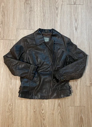 Leather Bomber Jacket Flow Marlboro Made In Italy 🇮🇹 Top Gun Y2K Style Vintage Unisex 80´S, marque: Vintage Dressing, état: Très bon état, taille: M / 38 / 10, 34,90 €, 37,35 € Protection acheteurs incluse