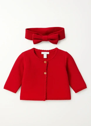 Lot Obaïbi – Gilet + Bandeau assorti – 12 mois, marca: Obaïbi, estado: Muito bom, tamanho: 9-12 meses / 74 cm, €7.00, €8.05 inclui Proteção do Comprador