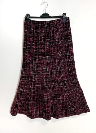 Maxi gonna vintage lunga tweed pura lana fucsia nero. Maxi skirt pink black tweed wool, marca: Vintage Dressing, estado: Muy bueno, tamaño: M / 38 / 10, 30,00 €, 32,20 € Protección al comprador Pro incluida