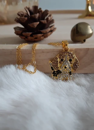 Collier pendentif acier inoxydable dorée puppy's beagle, brand: Les bijoux de Lili, condition: Very good, €12.99, €14.34 includes Buyer Protection