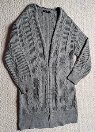 Gilet gris en laine Amisu Knitwear 🩶 mini long, cocoon & chic – Taille S, brand: Amisu, condizioni: Buone, taglia: S / IT 40 / EU 36, €12.96, €14.31 include la Protezione acquisti