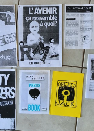Lot Dossier de presses + Fanzines rock alternatif punk # los mescaleros / oneyed jack / miss factice, condition: Good, €24.00, €25.90 includes Buyer Protection