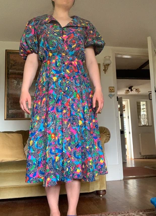 Vintage multicolour dress, brand: entente, condition: Good, size: XL / 14, £50.00, £53.20 includes Buyer Protection