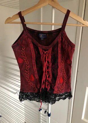 Top wicked dragn s/m vampire hippie goth whimsigoth y2k emo corset top, marque: wicked dragon, état: Neuf sans étiquette, taille: M / 38 / 10, 16,00 €, 17,50 € Protection acheteurs incluse