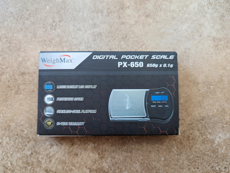 WeighMax Digital Pocket Scale W-PX650 Capacity 650g Sensitivity 0.1g Auto Shut off Brand New 1