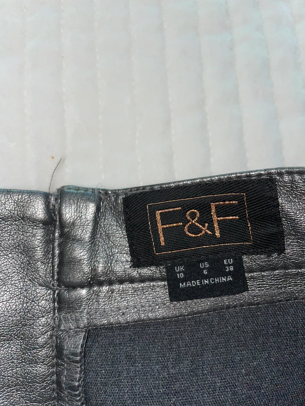 High Waisted Silver Mini Skirt. F&F 5