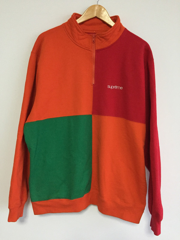 Supreme Color Blocked Half Zip Sweatshirt | Vinted