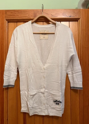 Cardigan Hollister bianco – S, brand: Hollister, condizioni: Ottime, taglia: S / IT 40 / EU 36, €12.00, €13.30 include la Protezione acquisti