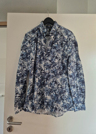 Weiss blaues Hemd, marque: Jack & Jones, état: Très bon état, taille: S, 4,00 €, 4,90 € Protection acheteurs incluse