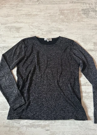 Haut noir à paillettes-Taille 2, marca: Soie Pour Soi, estado: Muito bom, tamanho: S / 36 / 8, €8.00, €9.10 inclui Proteção do Comprador