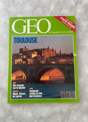Magazine Geo Toulouse numéro 128 - Octobre 1989, état: Très bon état, 1,00 €, 1,75 € Protection acheteurs incluse