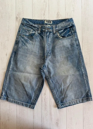 Short en jean Route 66 style décontracté vintage, poches brodées, coupe longue taille 32 homme, brand: ROUTE 66, condition: Very good, size: XS, €12.00, €13.30 includes Buyer Protection