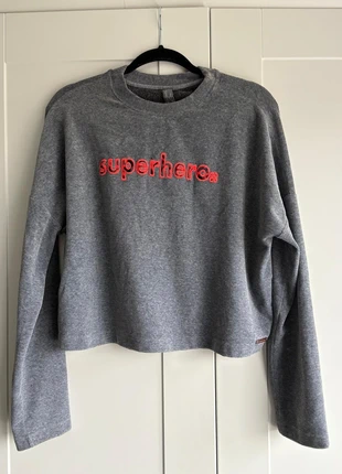 Sweaty Betty “Superhero” Cropped Sweatshirt – Grey – Size M, brand: Sweaty Betty, condition: Very good, size: M / UK 12-14, £11.00, £12.25 includes Buyer Protection