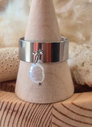 Bague breloque acier inoxydable ajustable, marque: Boutique Bohéme, état: Très bon état, taille: Ajustable, 10,00 €, 11,20 € Protection acheteurs (Pro) incluse