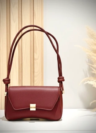 Borsa a Spalla Mini Baguette Martellata Color Borgogna, marque: handb, état: Neuf sans étiquette, 12,90 €, 14,25 € Protection acheteurs incluse