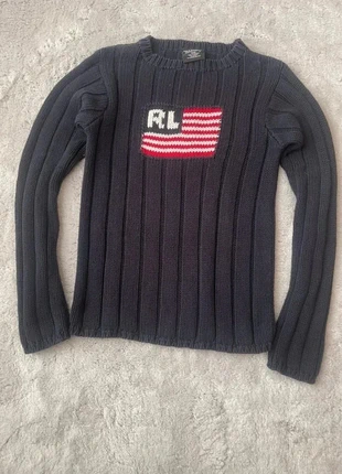 Pull Ralph Lauren Drapeau Flag / Noir / Coton / Taille M, marque: Ralph Lauren, état: Très bon état, taille: M / 38 / 10, 35,00 €, 37,45 € Protection acheteurs incluse
