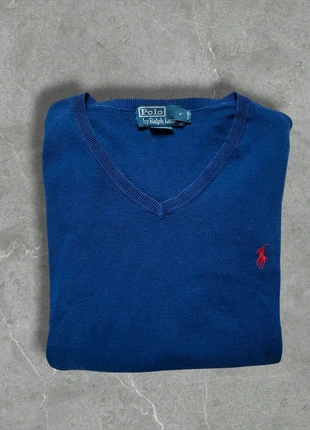Pull Ralph Lauren bleu slim fit - Taille M - Très bon état, marca: Ralph Lauren, estado: Muy bueno, tamaño: M, 45,00 €, 47,95 € Protección al comprador incluida