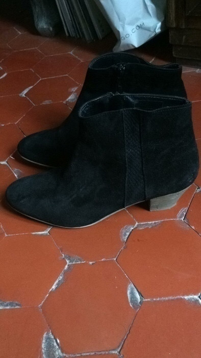 Boots daim noire neuve 1