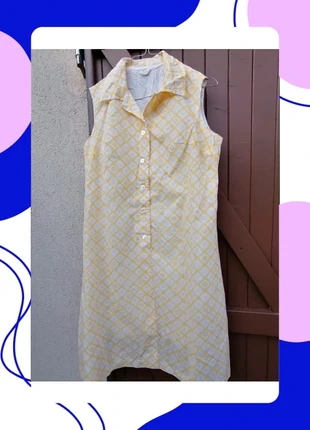 Jolie robe d'été vintage jaune et blanche voir les mesures, brand: Vintage, condition: Very good, size: M / 38 / 10, €20.00, €21.70 includes Buyer Protection