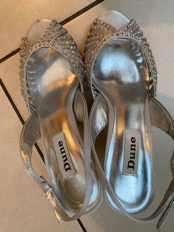 Silver sales crystal sandals