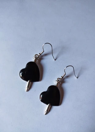 Pendientes corazon espada, marca: Punk, estado: Nuevo con etiquetas, 5,00 €, 5,95 € Protección al comprador incluida