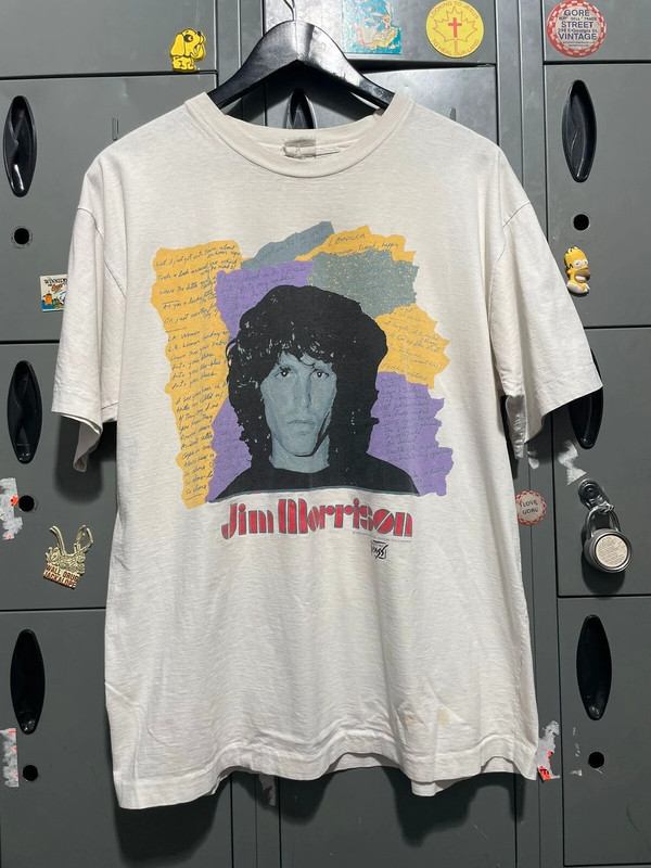 1990 Jim Morrison The Doors 90s Band Graphic Tee Art