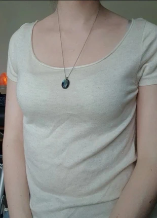 Top crème brillant , marke: ne sais plus, zustand: Sehr gut, größe: S / 36 / 8, 2,50 €, 3,33 € inklusive Vinted-Käuferschutz