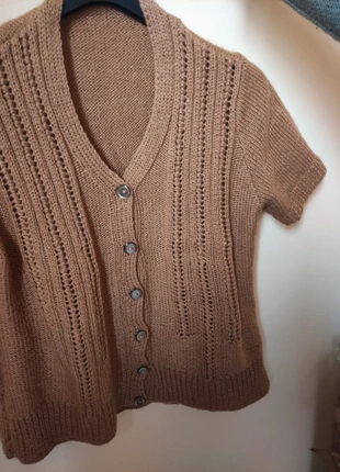 Cardigan donna manica corta 100% lana,beige, scollo a V, taglia L M , état: Très bon état, taille: L / 40 / 12, 10,00 €, 11,20 € Protection acheteurs incluse