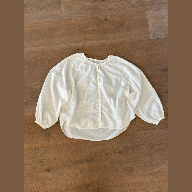 outerknown button down 100% cotton blouse 1