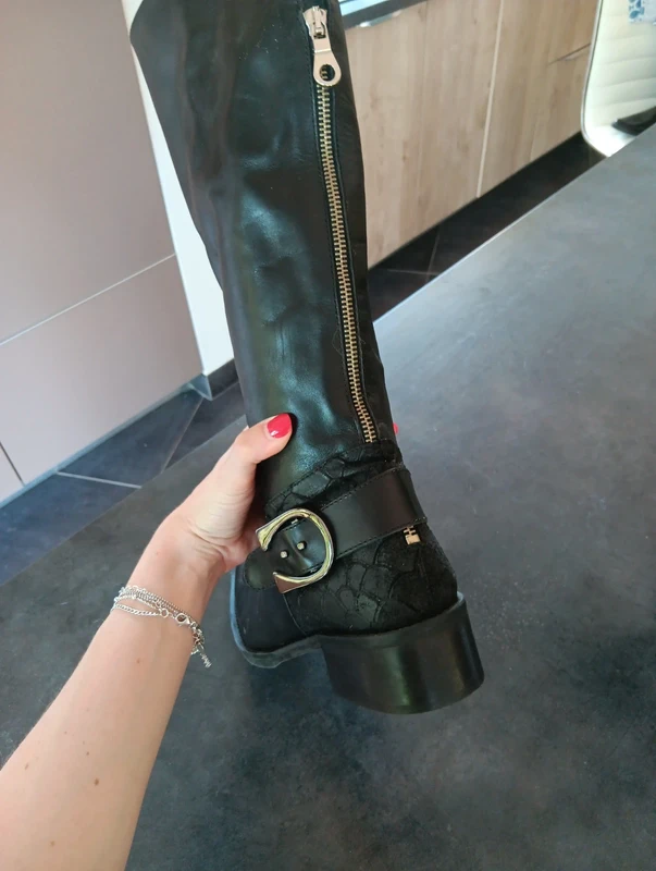 Bottes cavalières cuir - photo numéro 5