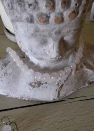 Ketting roze kwarts halfedelstenen 🌸🌹, merk: Vintage, staat: Nieuw zonder prijskaartje, € 15,00, € 16,45 inclusief Kopersbescherming