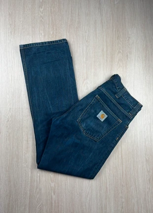 Pantalon jambe large, jeans carhartt taille (M) bleu marine homme très bonne état, marke: Carhartt, zustand: Sehr gut, größe: M, 35,00 €, 37,45 € inklusive Vinted-Käuferschutz