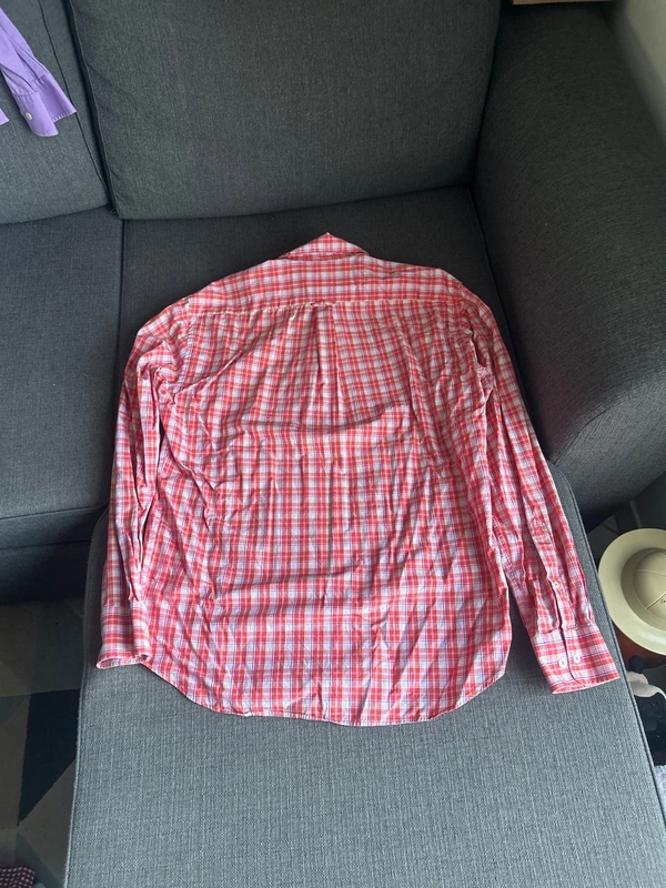 Chemise homme à carreaux, café coton - photo numéro 3