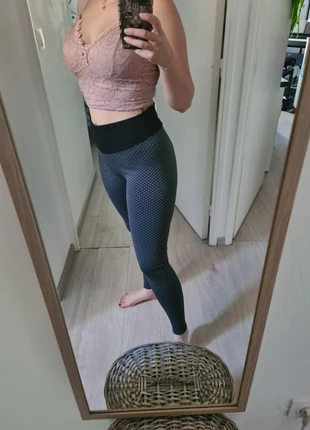 Legging de sport texturé gris , condizioni: Buone, taglia: L / IT 44 / EU 40, €3.50, €4.38 include la Protezione acquisti