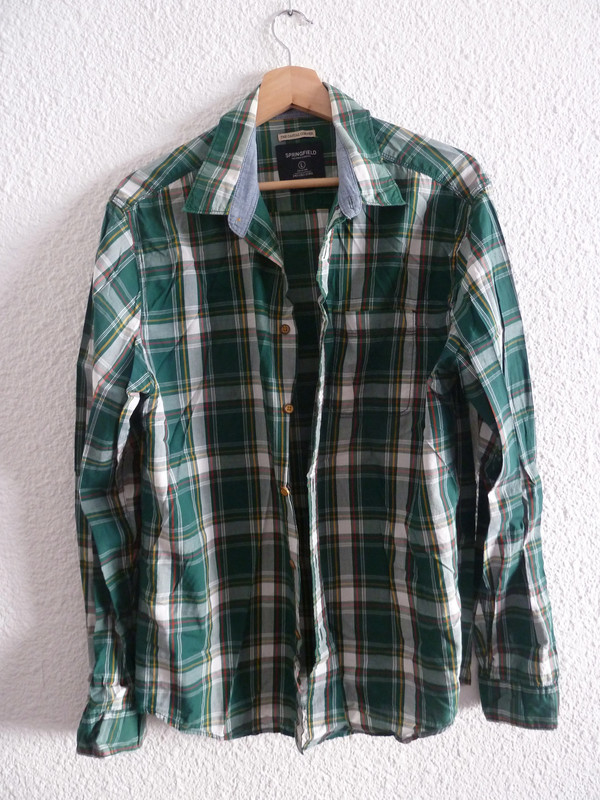 Camisa de cuadros hombre Springfield Vinted