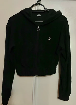 Gilet à capuche noir , Hollister, marca: Hollister, estado: Muy bueno, tamaño: S / 36 / 8, 5,00 €, 5,95 € Protección al comprador incluida