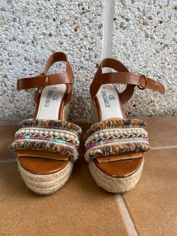 sandalias de rafia Vinted