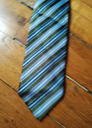 Cravate café coton à rayures verte et parme, brand: Café Coton, condizioni: Nuovo senza cartellino, €5.00, €5.95 include la Protezione acquisti