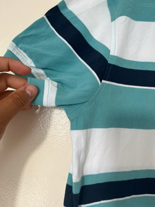 Polo Tommy Hilfiger Vintage Taille S Turquoise Blanc 5