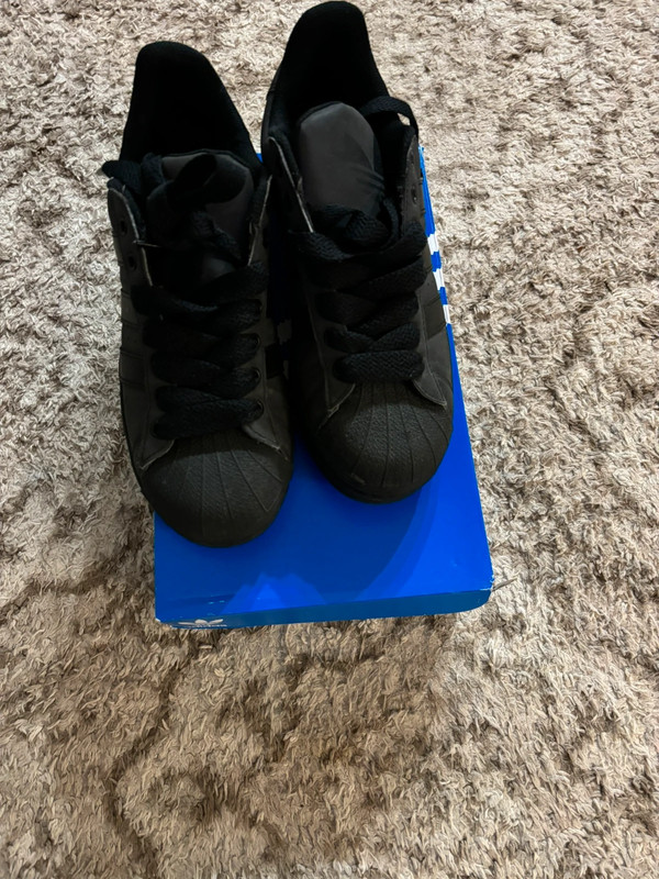 All Black Adidas Superstars | Vinted