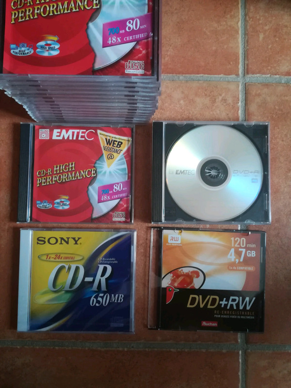 CDs et DVD à graver