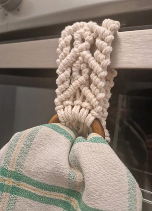 Porte serviette macramé blanc - homemade, brand: Fait Main, condition: New with tags, €15.00, €16.45 includes Buyer Protection