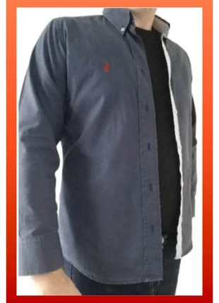 Chemise Ralph Lauren bleue marine manches longues taille L, marque: Ralph Lauren, état: Bon état, taille: L, 33,00 €, 35,35 € Protection acheteurs incluse