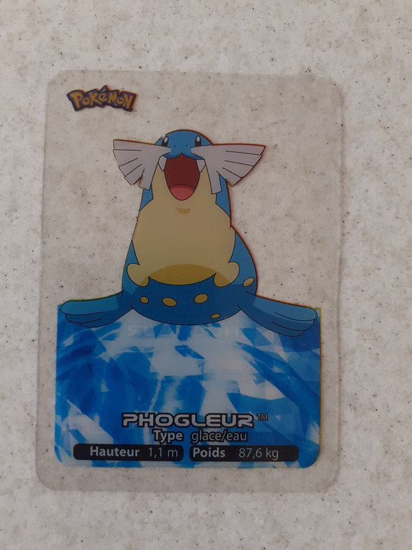 carte Pokémon rare transparente Phogleur