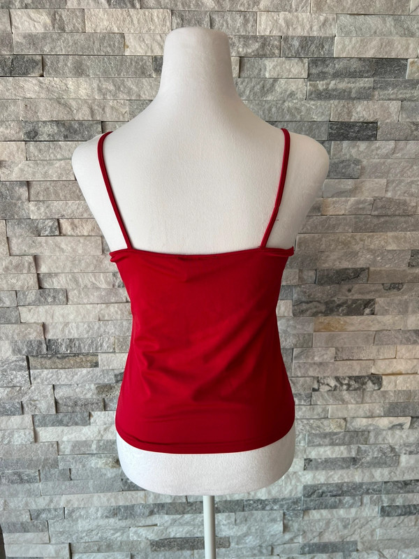 Express Red Tank Top V neck 2