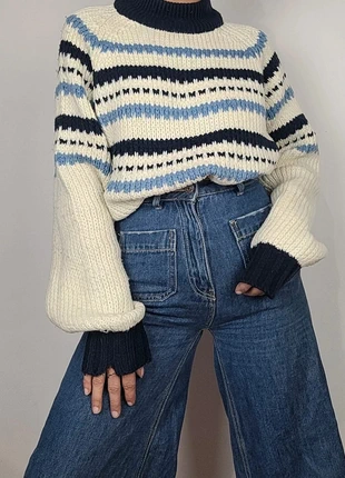 Pull à motifs Vintage 80s 90s taille L, brand: Vintage, condition: Very good, size: L / 40 / 12, €16.00, €17.50 includes Buyer Protection Pro
