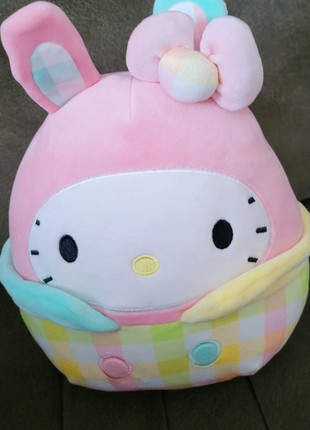 Squishmallows Sanrio Hello Kitty Wearing Plaid Plush 10 Inch Pink