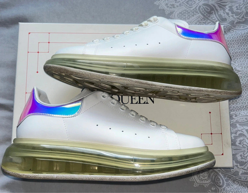 Alexander Mcqueen Ladies Runway transparent sole leather trainers Vinted