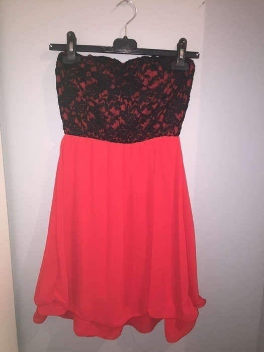 robe rouge bustier 1