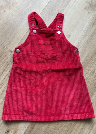 Ribfluwelen rode overgooier, marque: Zeeman, état: Très bon état, taille: 12-18 mois / 80 cm, 2,00 €, 2,80 € Protection acheteurs incluse